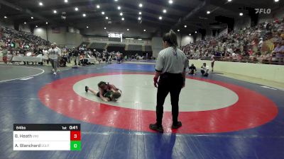 84 lbs Quarterfinal - Brody Heath, Viking Youth Wrestling vs Ariel Blanchard, South Georgia Takedown Club