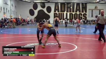 125 Freshman/Soph Champ. Round 1 - Brendon Tanner, Alfred State vs Mateo Duarte, Averett University