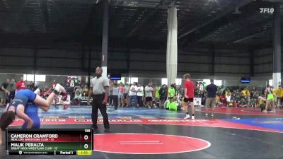 138 lbs Semis & 1st Wb (8 Team) - Malik Peralta, GREAT NECK WRESTLING CLUB vs Cameron Crawford, REAL LIFE WRESTLING CLUB