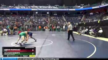 1 lbs Quarterfinal - Grayson Roberts, Uwharrie Charter vs Adrian Rodriguez, Elkin