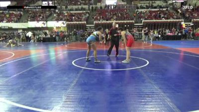 165 lbs Round 3 - Bella Hueske, Conrad Wrestling Club vs Kaliya Kinard, Mine Yard Dogs Wrestling Club