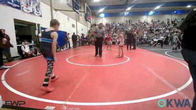 76-80 lbs Round Of 16 - Kruze Meade, Bartlesville Wrestling Club vs Stetson Rutherford, Grove Takedown Club