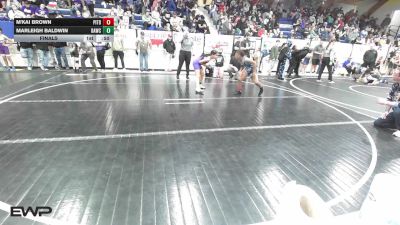 110 lbs Final - M'Kai Brown, Pitbull Wrestling Academy vs Marleigh Baldwin, Broken Arrow Wrestling Club