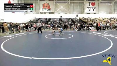 80 lbs Cons. Round 3 - Brady Trumpler, Journeymen Wrestling Club vs Bryson Velasquez, Warrior Warehouse Wrestling