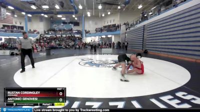 170 lbs Quarterfinal - Rustan Cordingley, Highland vs Antonio Genovesi, Eagle