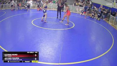 155 lbs Round 3 - Lilyana Nuno, Team Quest vs Adysen Maupin, The Factory Wrestling Club