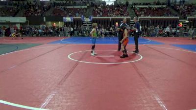 74 lbs Cons. Round 2 - Seth Kantorowicz, CJI Hawks vs Kylan Fitzpatrick, Killdeer Cowboy Wrestling