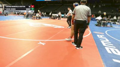 285 Class 2 lbs Cons. Round 2 - Nathan Morefield-Crayton, North County vs John Jones, Knob Noster