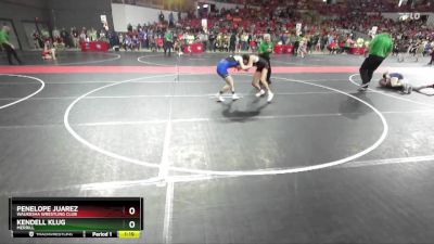 125 lbs Cons. Round 5 - Kendell Klug, Merrill vs Penelope Juarez, Waukesha Wrestling Club