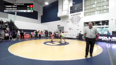 140 lbs Champ. Round 1 - Heaven Wolf, Cajon vs Aubrey Kelly, Hemet