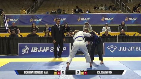 Khloe Ann Cook vs Giovanna Rodrigues Maia 2026 Pan Jiu Jitsu IBJJF Championship