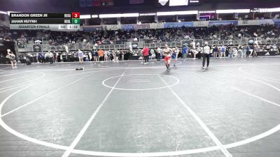 155 lbs Quarterfinal - Brandon Green Jr, Roxana vs Jahan Huynh, Hooligans Wr Ac
