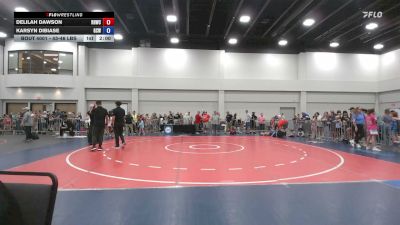 43-46 lbs Champ. Round 1 - Delilah Dawson, Richmond Hill Wrestling Club vs Karsyn Dibiase, Gulf Coast Wrestling