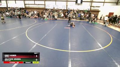 45 lbs Cons. Round 2 - Grey Huber, Uintah vs Grayson Jensen, Westlake