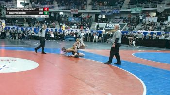 6A 120 lbs 5th Place Match - Brylynn Brite, Athens vs Benjamin (ben) Treadaway, Homewood Hs