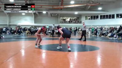 125 lbs Semifinal - Carolyn Geckler, Perry (Massillon) vs Liberty Johnson, Clermont Northeastern High School