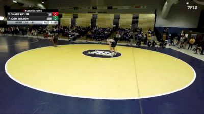 141 lbs Champ. Round 1 - Chase Kyler, Thiel vs Josh Wilson, Greensboro
