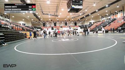 170 lbs Consolation - Embrie Smith, Tecumseh HS Girls vs Taytem Edgington, Pryor MS Girls