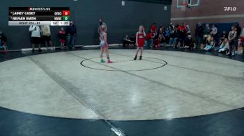67 lbs Cons. Round 3 - Nevaeh Smith, Mountain Man Wrestling Club vs Lainey Casey, Oakley Hornets Wrestling Club Inc.