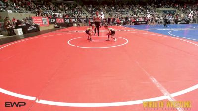 46 lbs Quarterfinal - Adonis Walle, Walle Boys vs Rodrick Waitkus, Team Tulsa Wrestling Club
