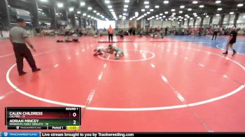 92 lbs Rd# 1 9:00am Friday - Calen Childress, Cali Red vs Adrian Mincey, Minnesota Funky Singlets