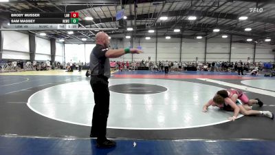 160 lbs Rr Rnd 1 - Brody Musser, LAW Blue - HSB vs Sam Massey, Next Level Wrestling Club - HSB