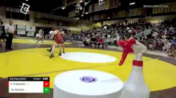 160 lbs 3rd Place Match - Nathan Nichols, Aliso Niguel vs Vance Frabasilio, San Clemente
