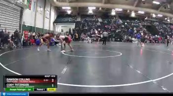 125 lbs Semifinal - Dawson Collins, Unattached - Colorado Mesa U vs Cody Fatzinger, Western Colorado University