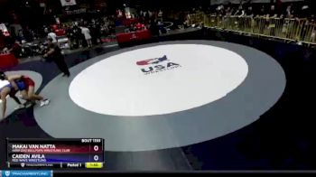 106 lbs Champ. Round 2 - Makai Van Natta, Hanford Bullpups Wrestling Club vs Caiden Avila, Red Wave Wrestling