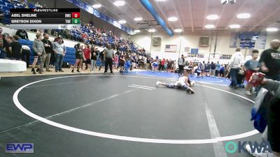 80 lbs Consolation - Abel Sheline, Bartlesville Wrestling Club vs Greyson Dixon, Tiger Trained Wrestling