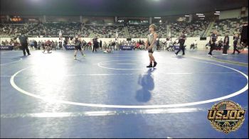 100 lbs Consi Of 8 #2 - O'Conner Johnson, Randall Youth Wrestling Club vs Elliott Gibson, Owasso Takedown Club