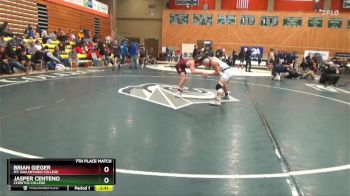 149 lbs 7th Place Match - Jasper Centeno, Cerritos College vs Brian Gieger, Mt. San Antonio College