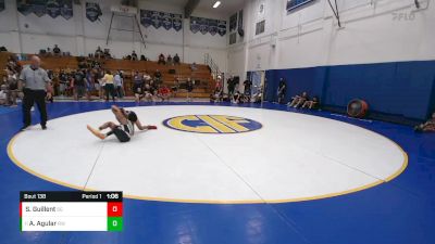 90 lbs Semifinal - Antonio Agular, Red Wave vs Santiago Guillent, SoCal Grappling