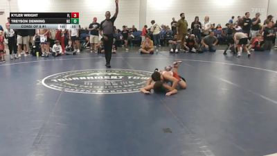 90 lbs Consi Of 8 #1 - Kyler Wright, FL vs Treyson Denning, NC