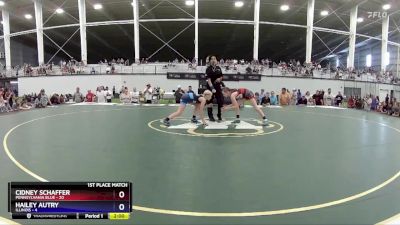 81 lbs Placement Matches (8 Team) - Cidney Schaffer, Pennsylvania Blue vs Hailey Autry, Illinois