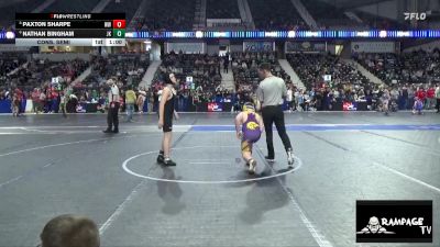 120 lbs Cons. Semi - Paxton Sharpe, Wakeeney WC vs Nathan Bingham, Jr. Kaws