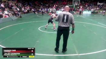 138 lbs Quarterfinal - Jaylen Covington, Pendleton Heights H.S. vs Maddox Cade, Southmont