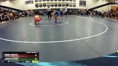 126 lbs Champ. Round 2 - Logan Stewrt, Reynolds High School vs Aiden Arroyo, Normandy High School