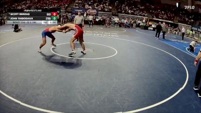 D 3 190 lbs Quarterfinal - Scott Berzas, Basile vs John Thibodaux, St. Mary`s