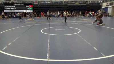 197 lbs Semifinal - Chris Wells, Lassen College vs Ryan George, Santa Rosa Junior College