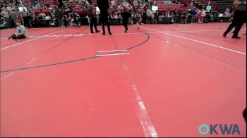 62-67 lbs Semifinal - Blaine Backus, Newkirk Takedown Club vs Nevalee Petty, Skiatook Youth Wrestling