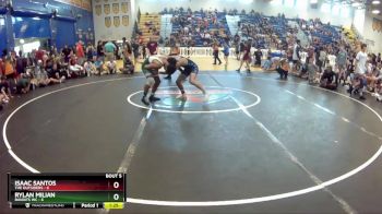 126 lbs Champ Round 1 (16 Team) - Isaac Santos, The Outsiders vs Rylan Milian, Bandits WC