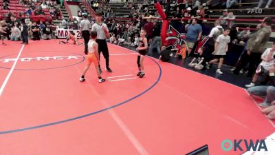 55 lbs Quarterfinal - Channing Bowman, Prodigy Wrestling vs Brayden Davis, Tonkawa Takedown Club