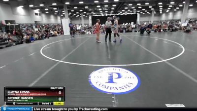 170 lbs Cons. Round 2 - Elayna Evans, Wichita Blue Knights Wrestling Club vs Brooke Hansen, Aviators Wrestling