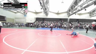 125-J lbs Round Of 16 - Jaxon Lonk, Williamstown Braves Youth Wrestling vs Mason Castillo, Steller Trained