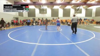 Girls 172 lbs Cons. Round 2 - Essence Williams, Live Oak Girls vs Chloe Cox, Durham Girls