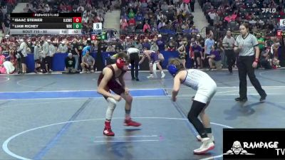 85 lbs Champ. Round 1 - Liam Richey, Wichita Blue Knights vs Isaac Steiner, Hoisington Jr Cardinal Wrestling Club