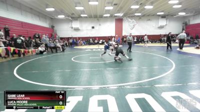 159 lbs Cons. Round 4 - Gabe Lear, Freedom High School vs Luca Moore, Amador Valley High School