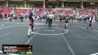 75 lbs Round 2 (6 Team) - Emery Edwards, Greater Heights vs Analena Thrash, Midwest Misfitz Pink