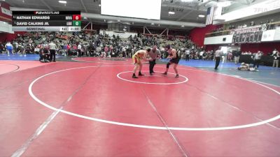 192 lbs Semifinal - David Calkins Jr., Liberty vs Nathan Edwards, Hoopa Valley